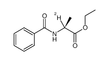 ethyl benzoyl-L-alaninate-2-d Structure