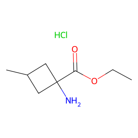 ethyl 1-amino-3-methyl-cyclobutanecarboxylate;hydrochloride结构式