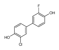 4-(3-chloro-4-hydroxyphenyl)-2-fluorophenol结构式