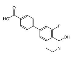 4-[4-(ethylcarbamoyl)-3-fluorophenyl]benzoic acid结构式