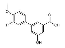 3-(3-fluoro-4-methoxyphenyl)-5-hydroxybenzoic acid结构式