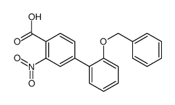 2-nitro-4-(2-phenylmethoxyphenyl)benzoic acid结构式