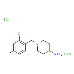 1-(2-Chloro-4-fluorobenzyl)piperidin-4-amine dihydrochloride Structure