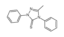 5-methyl-2,4-diphenyl-1,2,4-triazole-3-thione Structure