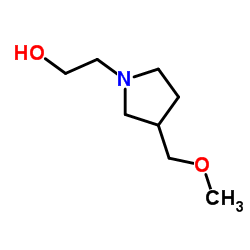 2-[3-(Methoxymethyl)-1-pyrrolidinyl]ethanol structure