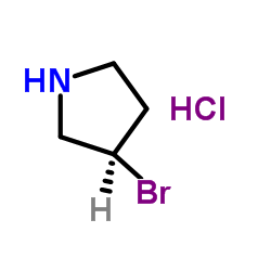 (R)-3-Bromo-pyrrolidine hydrochloride Structure