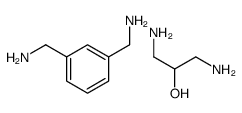 聚(间亚二甲苯基二胺-alt-环氧氯丙烷)结构式