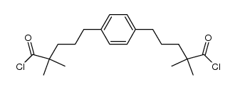 1,4-bis[4-(chloroformyl)-4-methylpentyl]benzene结构式