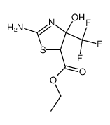 Ethyl 2-amino-4-hydroxy-4-trifluoromethyl-2-thiazoline-5-carboxylate Structure