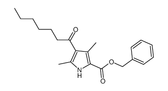 benzyl 3,5-dimethyl-4-heptanoyl-1H-pyrrole-2-carboxylate Structure