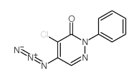 3(2H)-Pyridazinone, 5-azido-4-chloro-2-phenyl-结构式