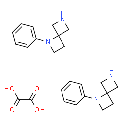 1-phenyl-1,6-diazaspiro[3.3]heptane hemioxalate Structure