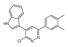 3-[3-chloro-6-(3,4-dimethylphenyl)pyridazin-4-yl]-1H-indole结构式