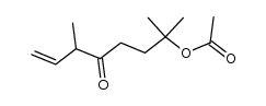 7-Acetoxy-3,7-dimethyl-1-octen-4-one Structure