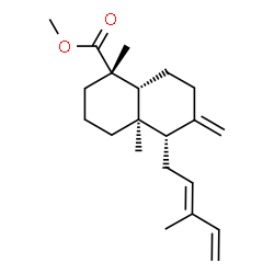 (12E)-Labda-8(17),12,14-triene-19-oic acid methyl ester structure