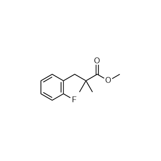 Methyl3-(2-fluorophenyl)-2,2-dimethylpropanoate structure