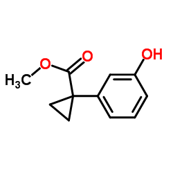 Methyl 1-(3-hydroxyphenyl)cyclopropane-1-carboxylate Structure