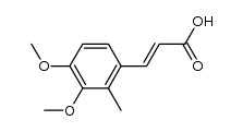 3-(3,4-dimethoxy-2-methylphenyl)-2-propenoic acid结构式