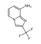 2-(三氟甲基)咪唑并[1,2-a]吡啶-8-胺结构式