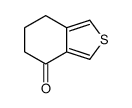 6,7-dihydro-5H-2-benzothiophen-4-one结构式