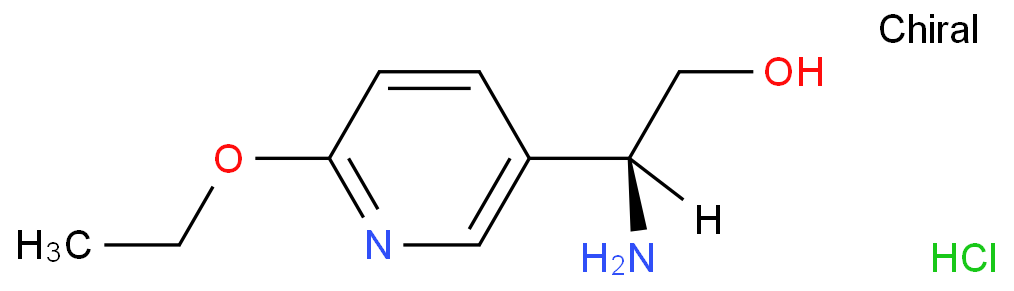 (S)-2-Amino-2-(6-ethoxypyridin-3-yl)ethanol hydrochloride Structure