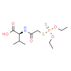 N-[[(Diethoxyphosphinothioyl)thio]acetyl]-L-valine Structure