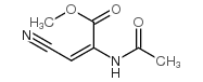 2-Propenoicacid,2-(acetylamino)-3-cyano-,methylester,(2E)-(9CI)结构式