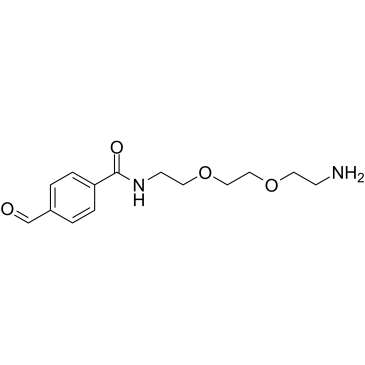 Ald-Ph-amido-C2-PEG2-amine结构式