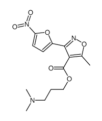 3-(dimethylamino)propyl 5-methyl-3-(5-nitrofuran-2-yl)-1,2-oxazole-4-carboxylate Structure