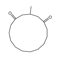 3-methylcyclopentadecane-1,5-dione Structure