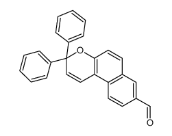 3,3-diphenylbenzo[f]chromene-8-carbaldehyde结构式