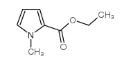 1-甲基吡咯-2-甲酸乙酯结构式