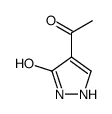 3H-Pyrazol-3-one, 4-acetyl-1,2-dihydro- (9CI) structure