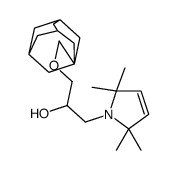 1-(Tricyclo[3.3.1.13,7]decan-1-ylmethoxy)-3-(2,2,5,5-tetramethyl-3-pyrrolin-1-yl)-2-propanol结构式