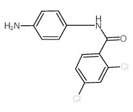 N-(4-氨基苯基)-2,4-二氯苯甲酰胺结构式