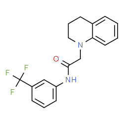 2-[3,4-DIHYDRO-1(2H)-QUINOLINYL]-N-[3-(TRIFLUOROMETHYL)PHENYL]ACETAMIDE Structure