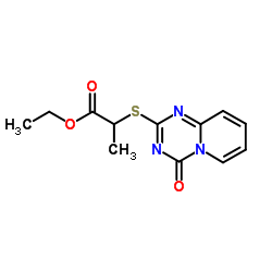 Ethyl 2-[(4-oxo-4H-pyrido[1,2-a][1,3,5]triazin-2-yl)sulfanyl]propanoate Structure