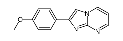 2-(4-甲氧基苯基)-咪唑并[1,2-a]嘧啶结构式