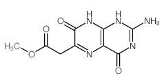 methyl 2-(2-amino-4,7-dioxo-1,8-dihydropteridin-6-yl)acetate Structure