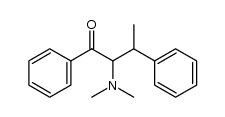 2-dimethylamino-1,3-diphenylbutan-1-one结构式