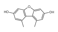 3,7-dihydroxy-1,9-dimethyldibenzofuran Structure