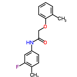 N-(3-Fluoro-4-methylphenyl)-2-(2-methylphenoxy)acetamide Structure