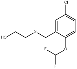 Ethanol, 2-[[[5-chloro-2-(difluoromethoxy)phenyl]methyl]thio]- Structure