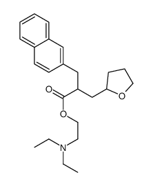 2-(diethylamino)ethyl tetrahydro-α-(2-naphthylmethyl)furan-2-propionate Structure