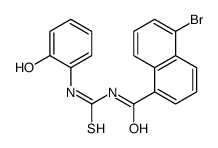 5-bromo-N-[(2-hydroxyphenyl)carbamothioyl]naphthalene-1-carboxamide Structure