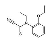 N-(2-Ethoxy-phenyl)-N-ethyl-2-nitrilo-thioacetamide结构式