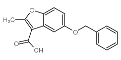 5-Benzyloxy-2-methyl-benzofuran-carbonsaeure-(3) structure