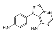 5-(4-氨基苯基)-噻吩并[2,3-d]嘧啶-4-胺结构式