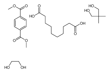 1,4-苯二甲酸二甲酯与癸二酸、2,2-二甲基-1,3-丙二醇和1,2-乙二醇的聚合物结构式
