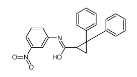 N-(3-nitrophenyl)-2,2-diphenylcyclopropane-1-carboxamide Structure